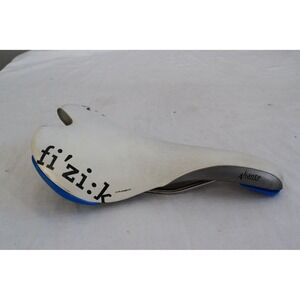Fizik Aliante Carbon Bike Saddle White Blue Silver Road Bicycle Seat Italy
